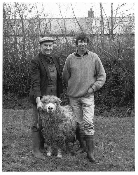 Norman & Derek Mortimore with their Greyface Dartmmor Ram, Wonson 1996.jpg